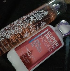 Bath and Body Pretty as a Peach spray and lotion